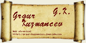Grgur Kuzmančev vizit kartica